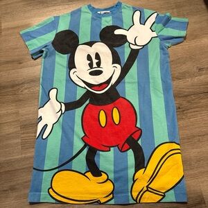 Mickey Mouse Blue and Red Pajama Dress